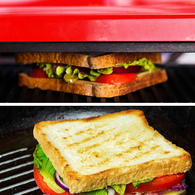appareil a croque monsieur ferme sur- sandwich
