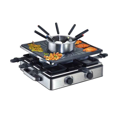 appareil a raclette 8 personnes plus fondue