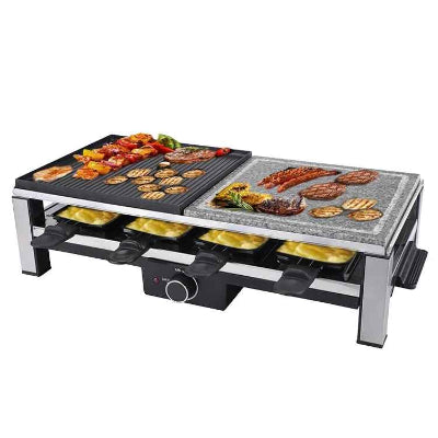 appareil a raclette deux plateaux differents