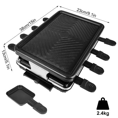 appareil a raclette dimensions