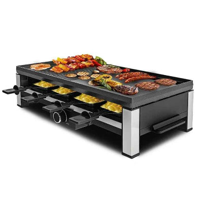 appareil a raclette plateau garni nourriture