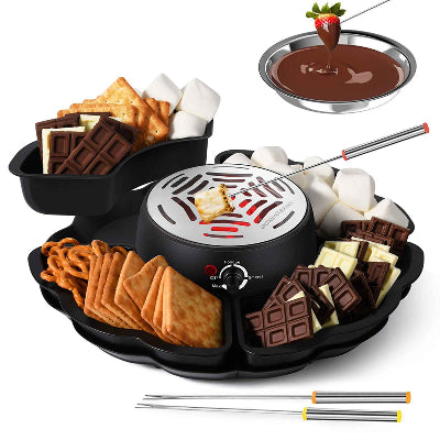 appareil fondue au chocolat 2 en 1 grille pain
