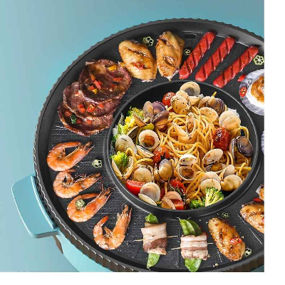 appareil fondue chinoise garni aliments