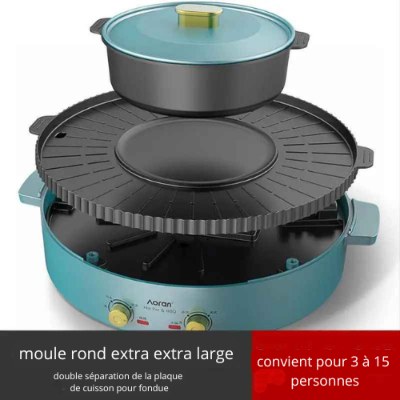 appareil fondue chinoise moule rond xxl 3 15 personnes
