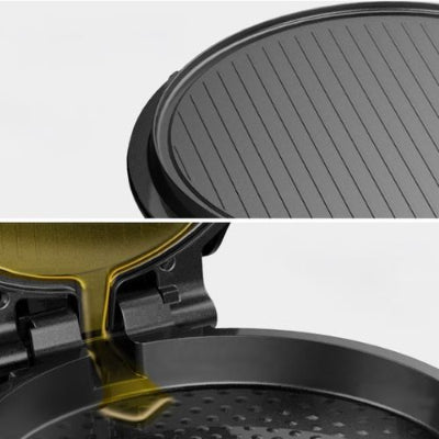 crepiere electrique deversement huile