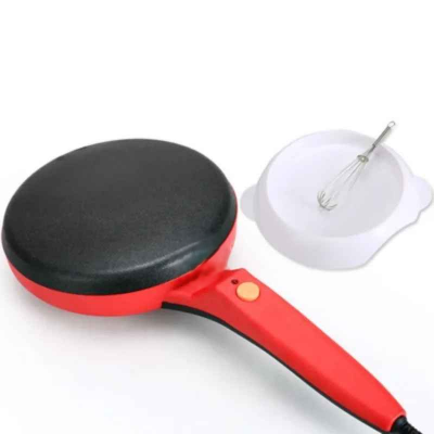 crepiers electrique rouge avec bol et fouet