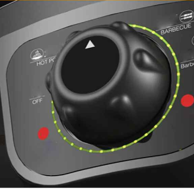 demonstration bouton temperature appareil a fondue