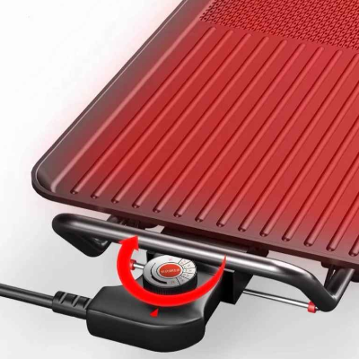 demonstration bouton temperature plancha electrique