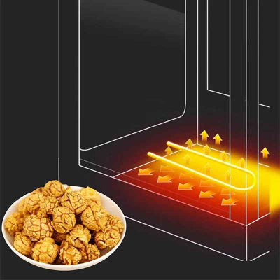 demonstration chaleur machine a pop corn