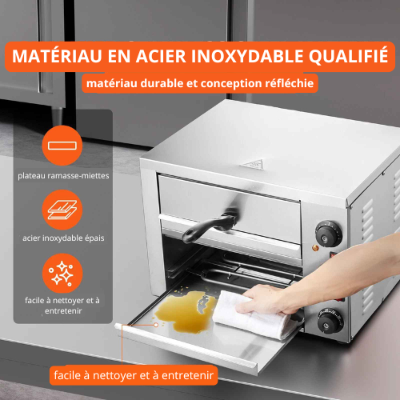 demonstration nettoyage facile four a pizza