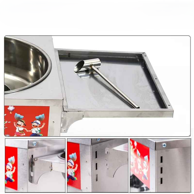demonstration plateau detachable machine a barbe a papa