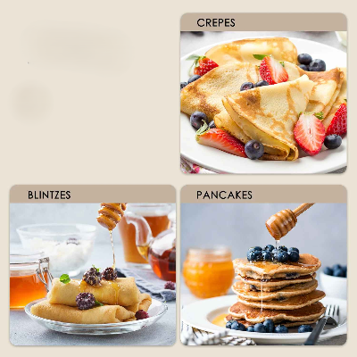 differentes crepes faire avec crepiere electrique