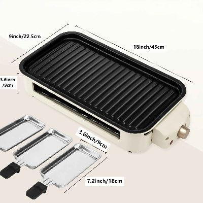 dimensions appareil a raclette et poelons