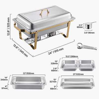 dimensions chauffe plat or