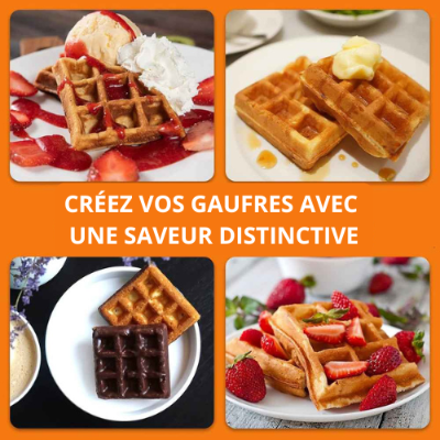 exemples differentes gaufres avec gaufrier liegeois