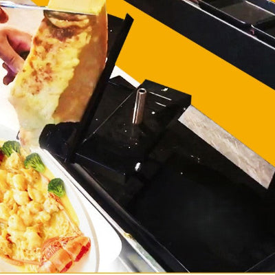 fromage coule sur plat directement appareil a raclette traditionnel