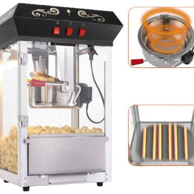 machine a pop corn montre elements chaleur