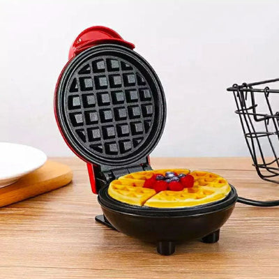 mini gaufrier rouge gaufre framboises