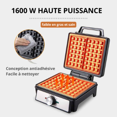 nettoyage facile et distribution chaleur gaufrier liegeois