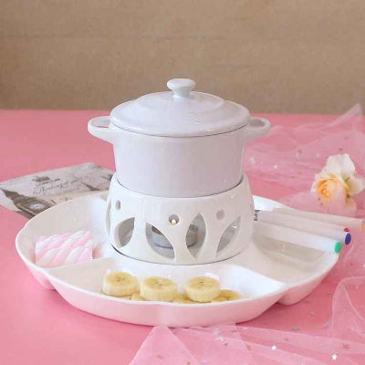 service a fondue blanc