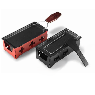 appareil a raclette rouge et noir