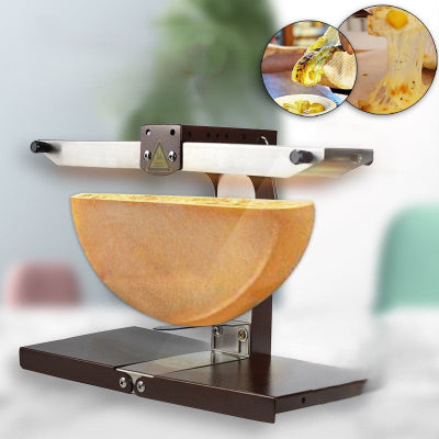 appareil a raclette traditionnel images fromages fondus
