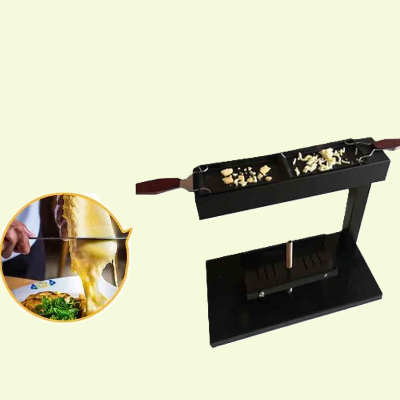 appareil a raclette traditionnel vue de haut