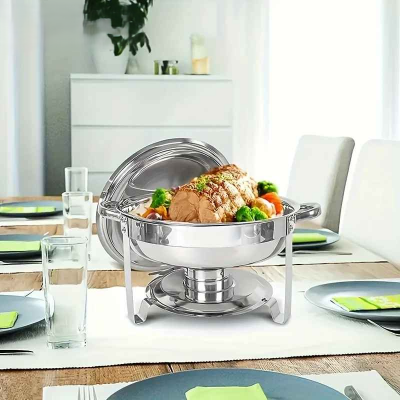 chafing dish sur table interieur