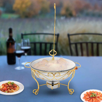 chauffe plat sur table terrasse