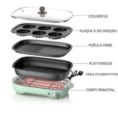 Plancha électrique 3-en-1 | Gastromax