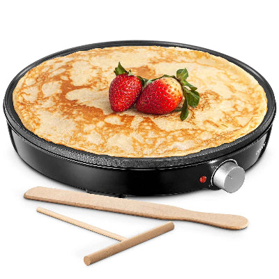 crepiere electrique avec crepe et ustensiles