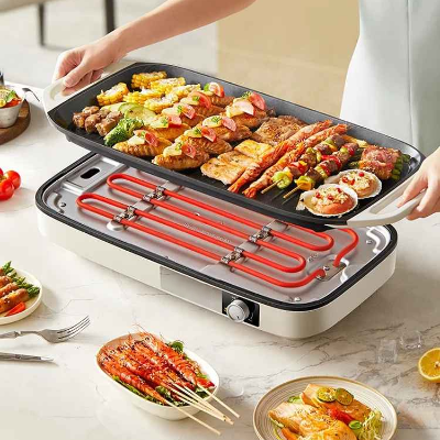 demonstration chaleur plancha electrique grill