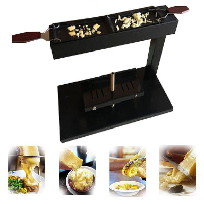 demonstration differents plats avec appareil a raclette traditionnel