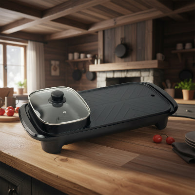 demonstration plancha electrique grill seule