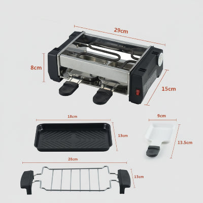 dimensions appareil a raclette pour 2