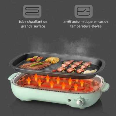 distribution chaleur plancha electrique