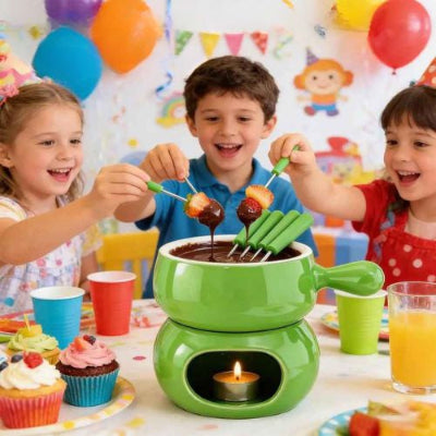 fete enfants avec service fondue