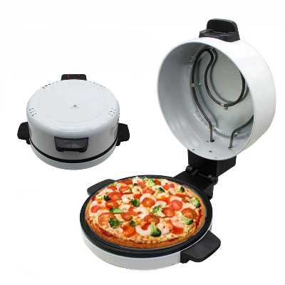 four a pizza blanc ouvert et ferme