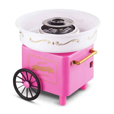 machine a barbe a papa rose vue de cote