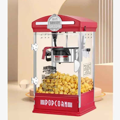 machine a pop corn rouge sur table