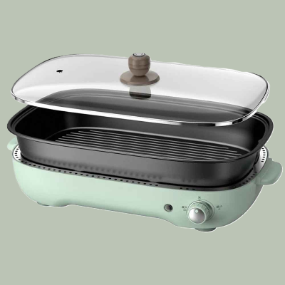 plancha electrique avec couvercle