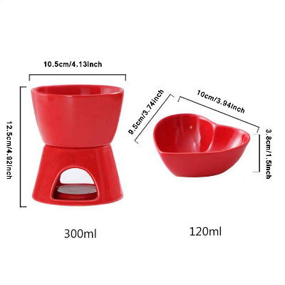 service a fondue chocolat dimensions