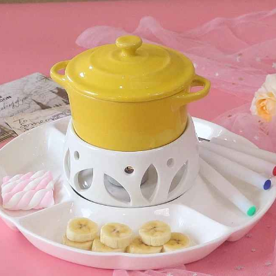 service a fondue jaune