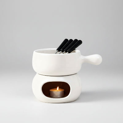 service fondue blanc