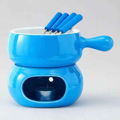 service fondue bleu