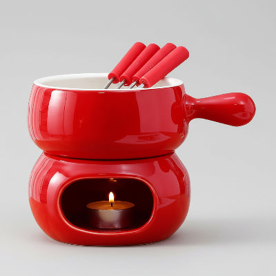 service fondue rouge