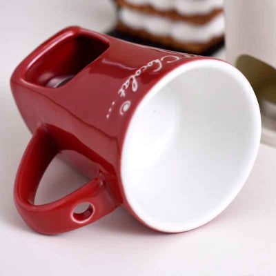tasse fondue chocolat coucher vue interieure